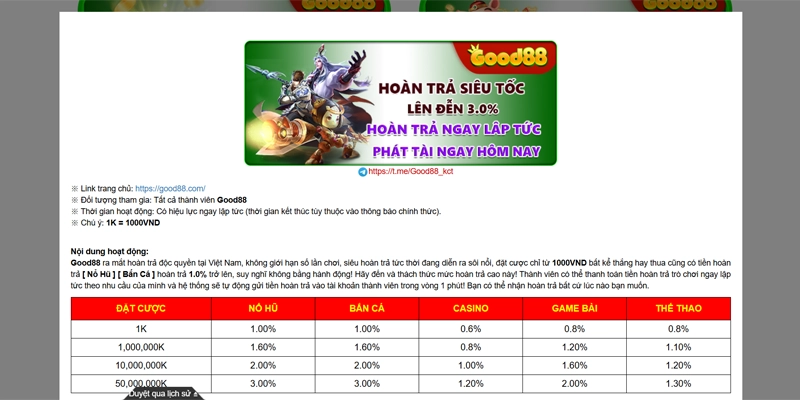 Good88 forosur 🎖️ Link Trang Chủ Good88.COM 18 Good88 hoàn tối đa 3% doanh thu cược mỗi ngày