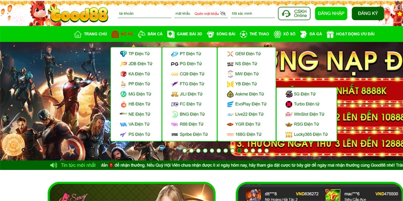 Good88 forosur 🎖️ Link Trang Chủ Good88.COM 15 Good88 liên kết với hơn 70 nhà phát hành danh tiếng
